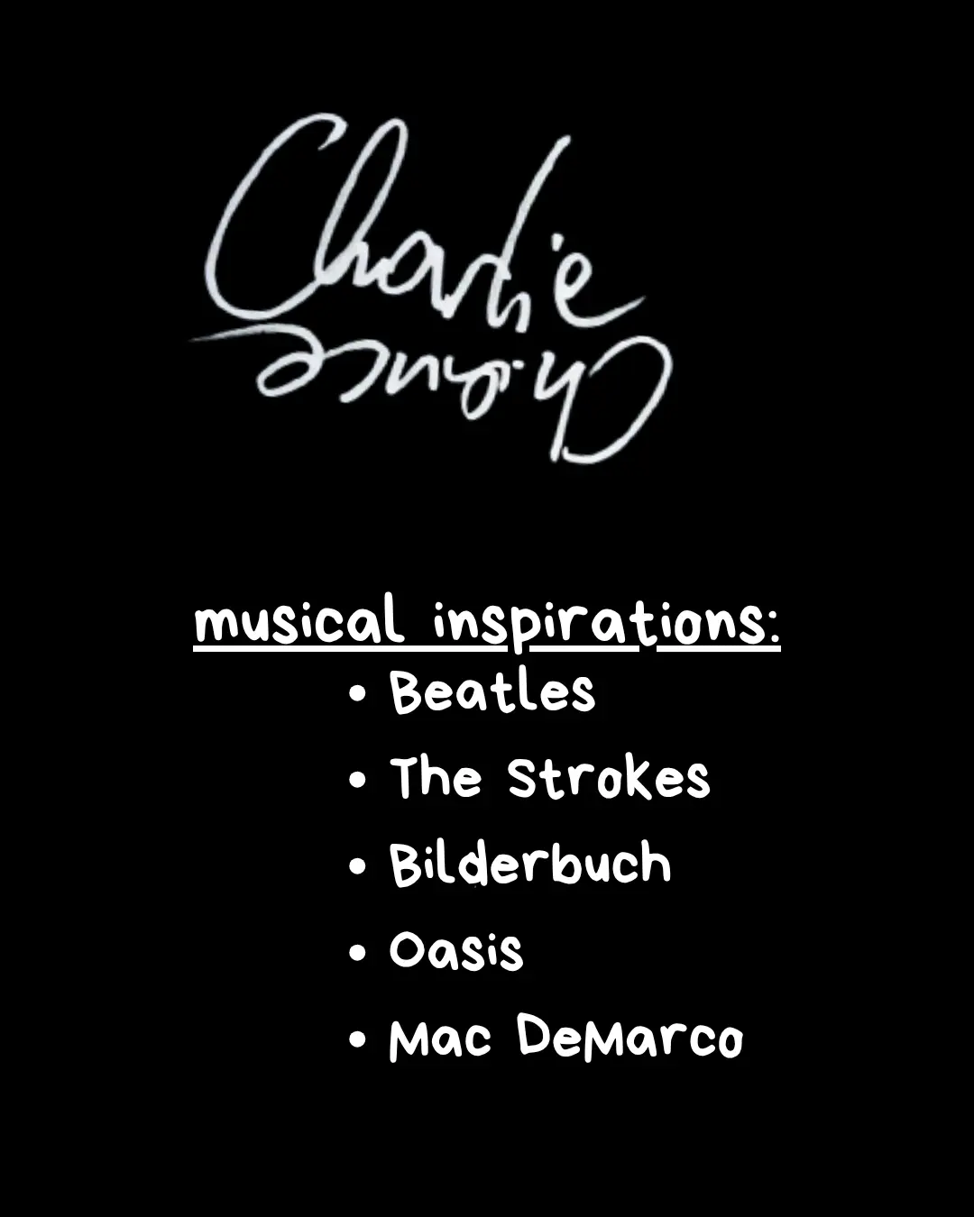 Unterschrift Charlie Chance